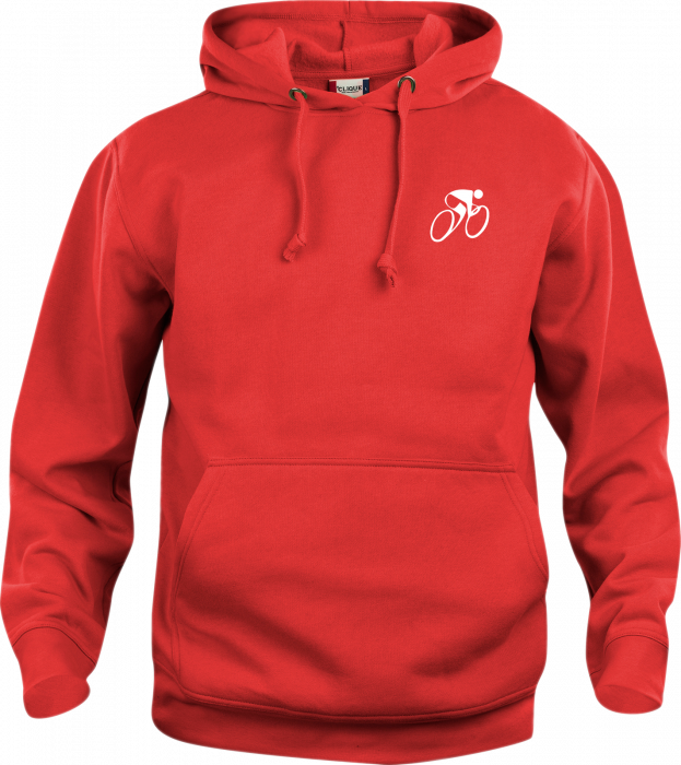 Clique - Hvidovre Cykelklub Basic Hoodie Adults - Red