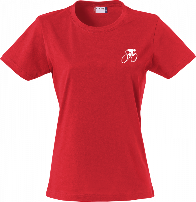 Clique - Hvidovre Cykleklub Basic T-Shirt Dame - Rød