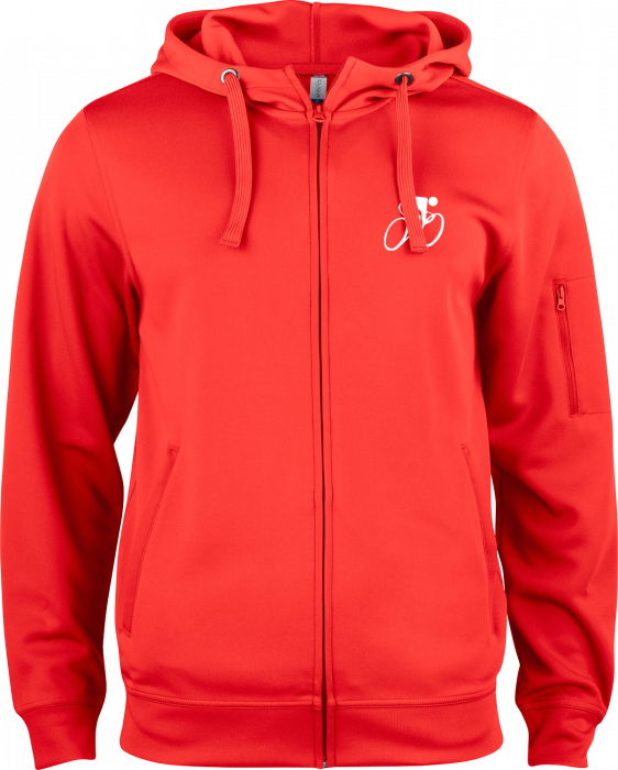 Clique - Hvidovre Cykelklub Hoodie W. Zip Men - Red