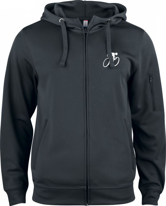 Clique - Hvidovre Cykelklub Hoodie W. Zip Men - Black