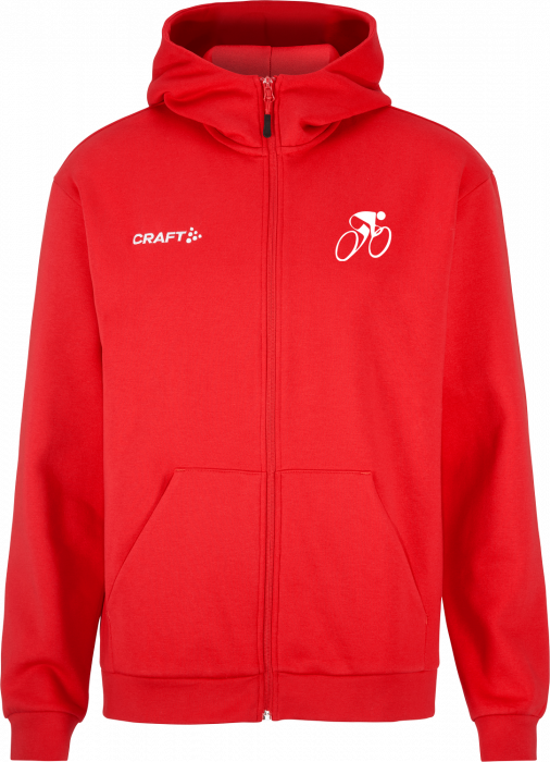 Craft - Hvidovre Cykelklub Hoodie W. Zip Men - Red