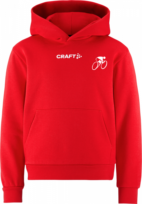 Craft - Hvidovre Cykelklub Hoodie Kids - Rot