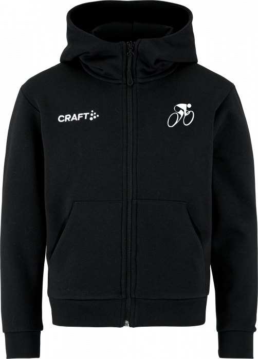 Craft - Hvidovre Cykelklub Hoodie W. Zip Kids - Noir