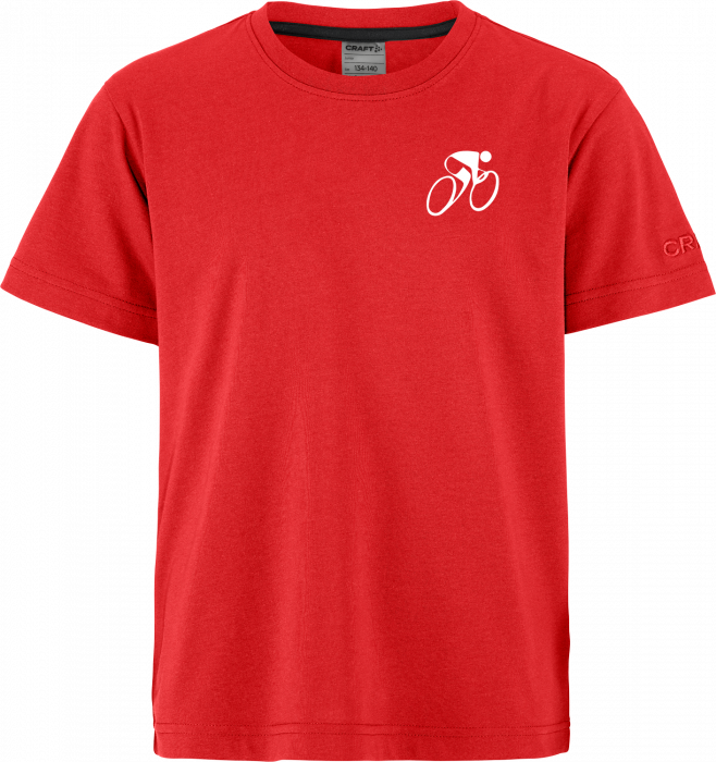 Craft - Hvidovre Cykleklub T-Shirt Børn - Rød