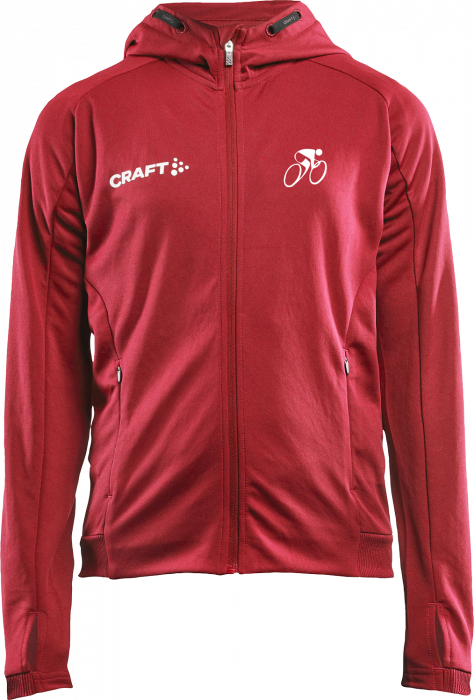 Craft - Hvidovre Cykelklub Hoodie W. Zip Kids - Rood